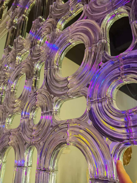 Luxury Modern Glass Geometric Decorative Partition Panel