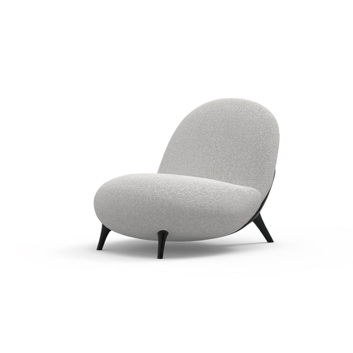 Modern Organic Heart Silhouette Accent Lounge Chair