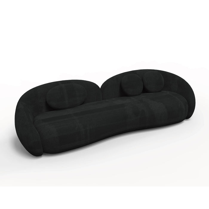 Statement Chic Cloud‑Like Organic Curvilinear Boucle Upholstered Sofa