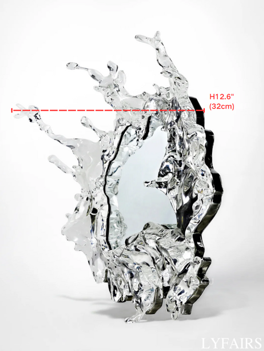 LYFAIRS x GORDON GU Art Ice Mirror Wall Lamp Princess Magic Mirror Light for Bathroom/Dressing Room/Bedroom