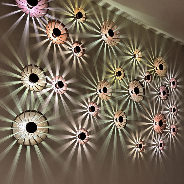 Artistic Sunburst Disc Decorative Wall Sconce