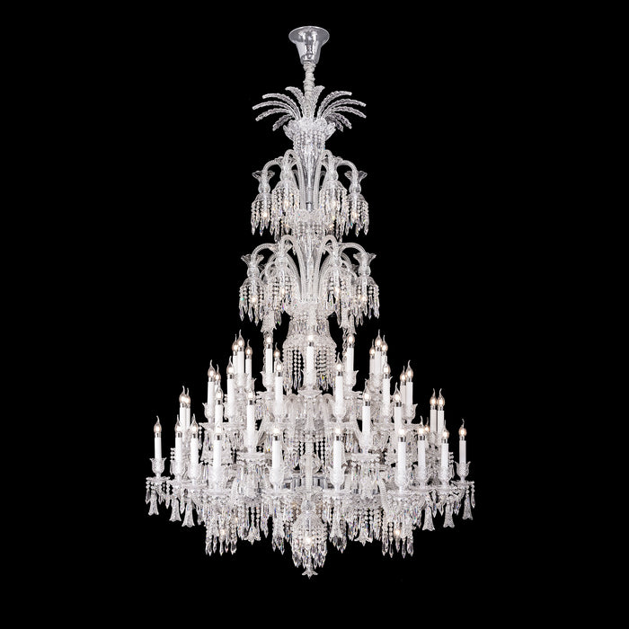 Candelabro grande de lujo con múltiples velas, accesorio de iluminación de techo de cristal islámico para decoración de sala de estar/pasillo