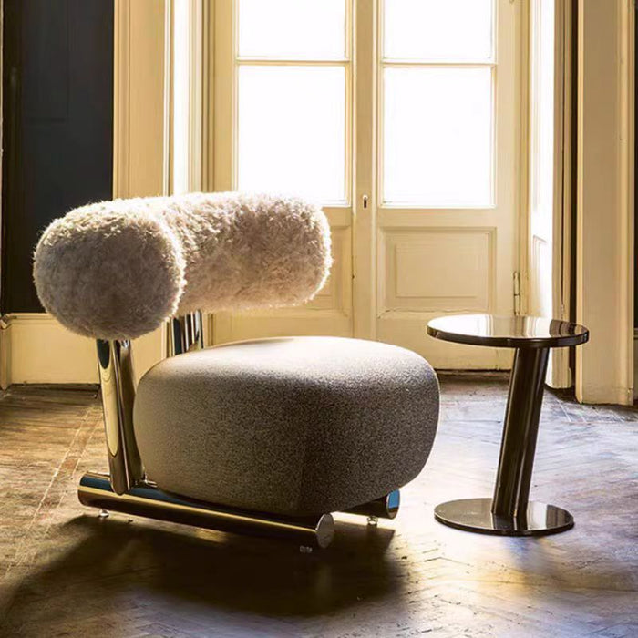 Lovely Fluff Sledge Lounge Chair for Bedroom/Living Room