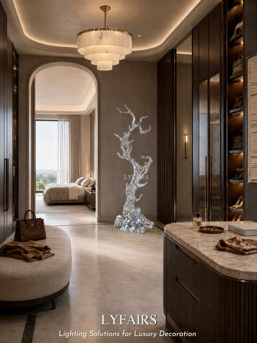 Modern Luxury Round  Multi-tier Alabaster Pendant Chandelier
