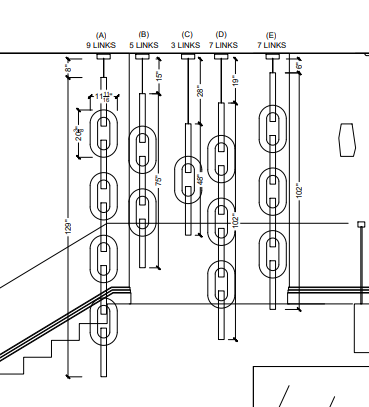 Customize Chain Chandelier