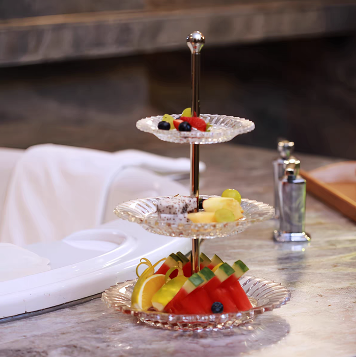 Modern Luxury Crystal 3 Tiers Pastry Stand