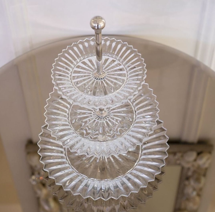 Modern Luxury Crystal 3 Tiers Pastry Stand