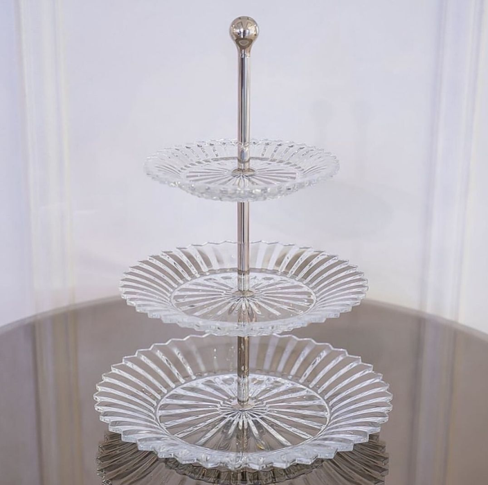 Modern Luxury Crystal 3 Tiers Pastry Stand