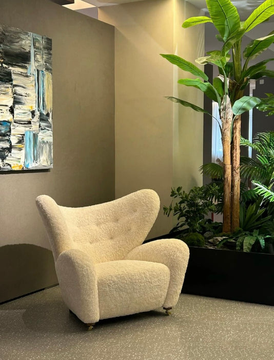 French Medium Antique Cream Style Upholstered Chair