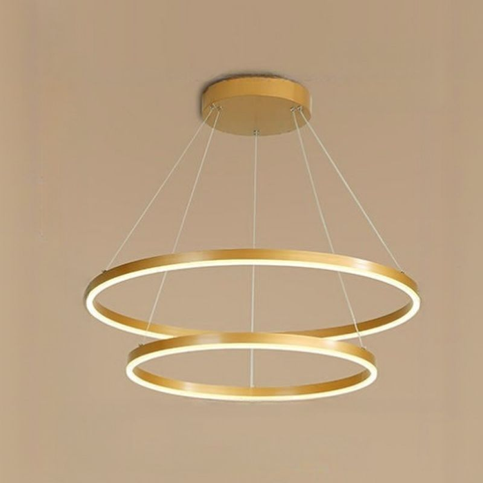 Modern Minimalist Circular Gold LED Ceiling Pendant Light