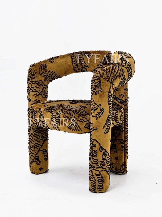 Vintage Tiger Stripes Dining Room/Dressing Chair