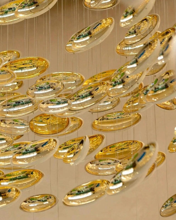 Modern Artistic Unique Golden Dragon Egg Pendant Ceiling Light Fixture for Dining Room