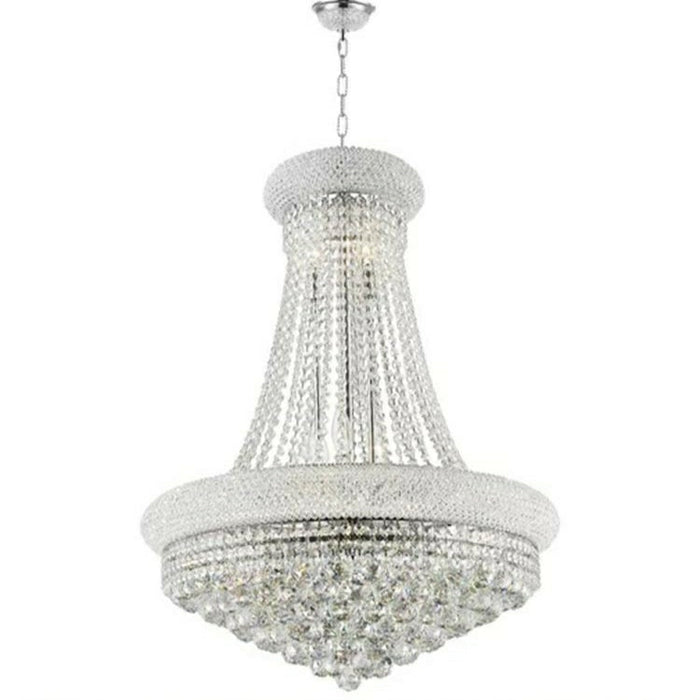 Luxury Empire Foyer Crystal Chandelier Pendant Ceiling Light Fixture In Gold/ Chrome Finish