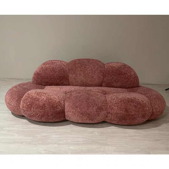 Sofá moderno de terciopelo pelusa para salón/dormitorio