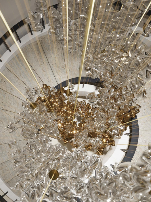 Modern Floating Starfish Glass Chandelier for High Ceiling/Hotel/Restaurant