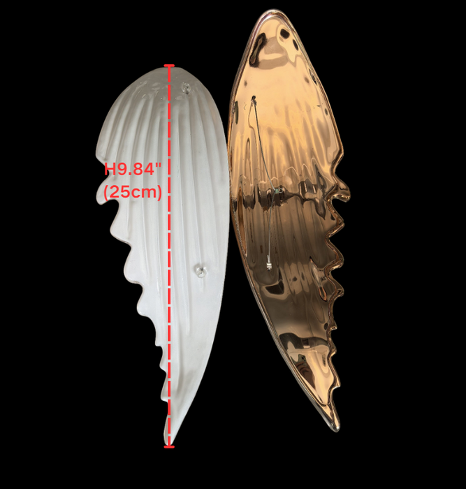 Luxury Spiral Creative Floating Ceramic Wings Chandelier for Hotel Lobby/Restaurant