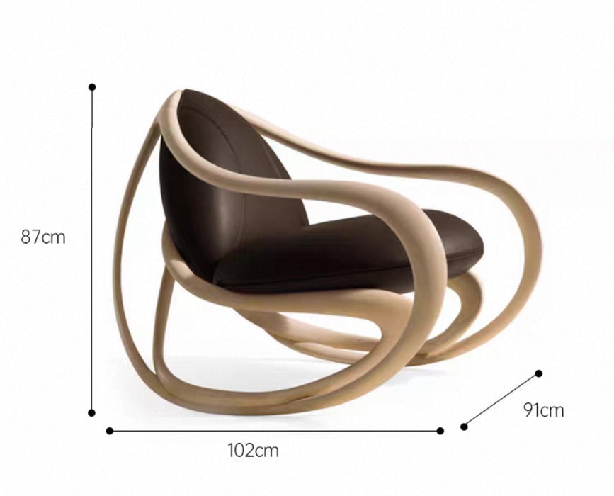 Modern Art Design Green/White/Black Accent Chair