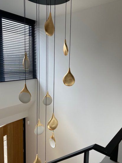 Lámpara de araña contemporánea de minimalismo estético