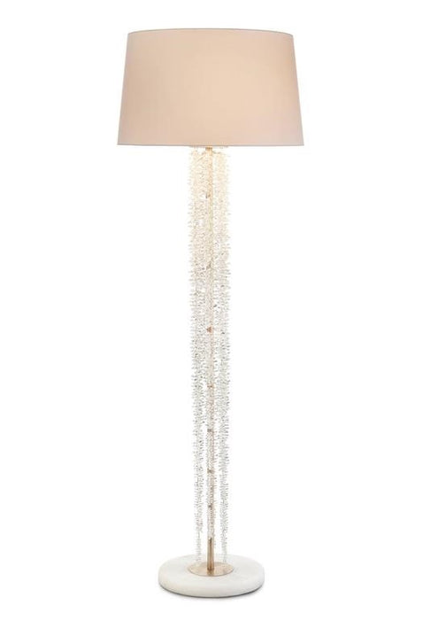 Modern Cascading Crystal Waterfall Table Lamp