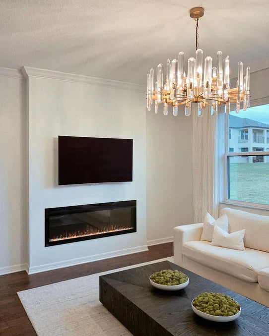 Light Luxury Crystal Glacier Shards Chandelier for Living Room/Bedroom