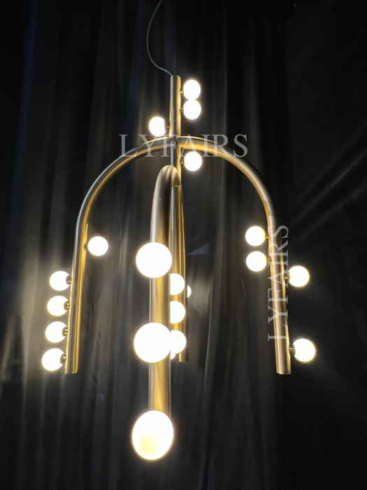 Arc Vine Modern Chandelier for Low Ceiling