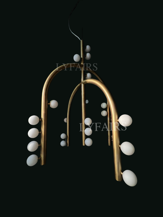 Arc Vine Modern Chandelier for Low Ceiling