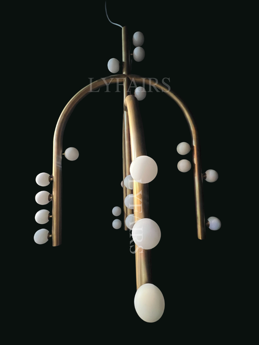 Arc Vine Modern Chandelier for Low Ceiling