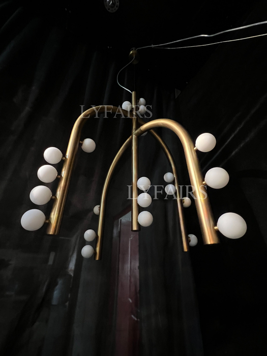 Arc Vine Modern Chandelier for Low Ceiling