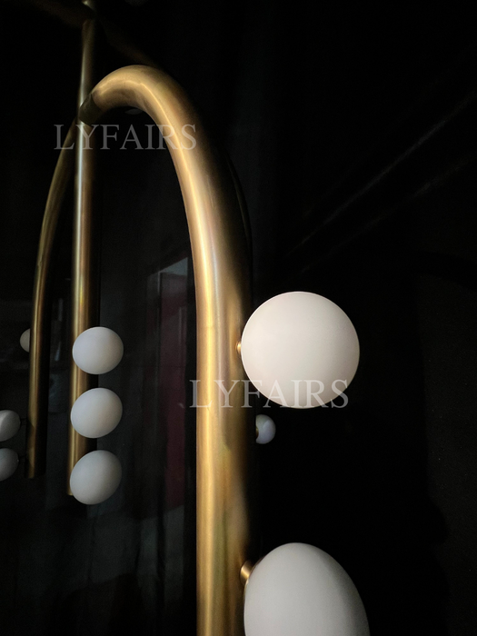 Arc Vine Modern Chandelier for Low Ceiling