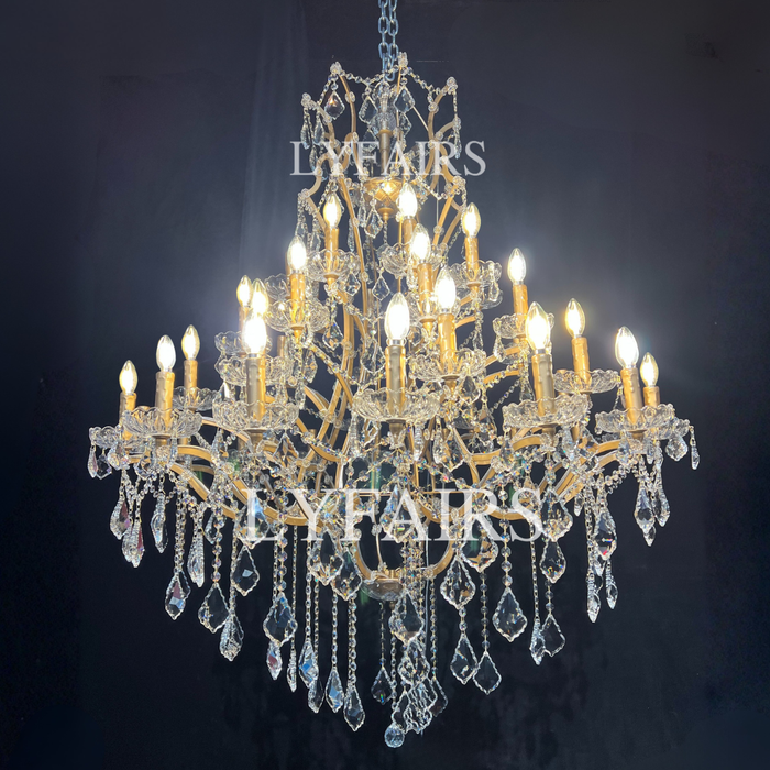 Classic Multi-tiered Candle Light Chandelier for Mansion/High Ceiling Palace