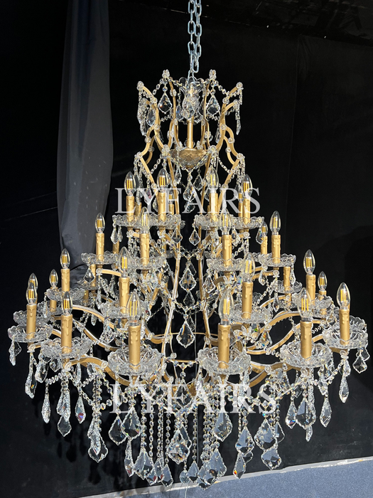 Classic Multi-tiered Candle Light Chandelier for Mansion/High Ceiling Palace