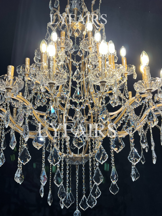 Classic Multi-tiered Candle Light Chandelier for Mansion/High Ceiling Palace