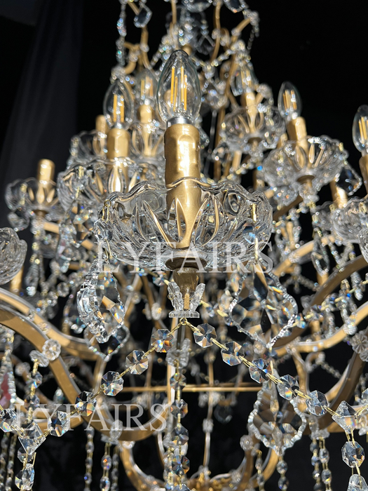 Classic Multi-tiered Candle Light Chandelier for Mansion/High Ceiling Palace