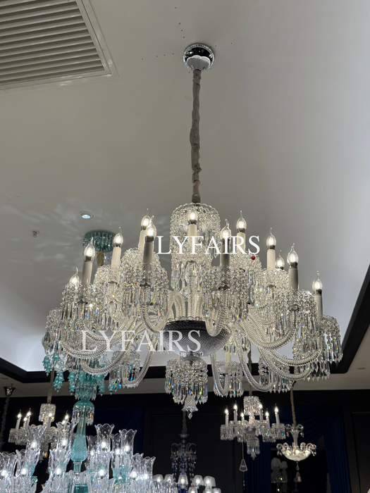 Luxurious Classic Draped Crystal Chandelier