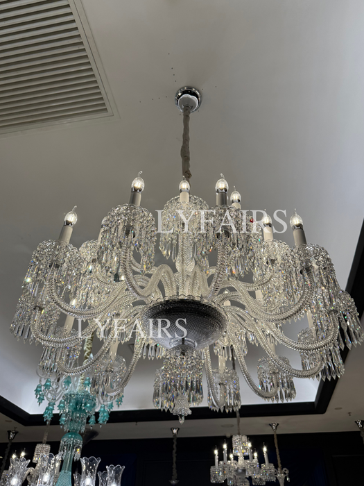 Luxurious Classic Draped Crystal Chandelier