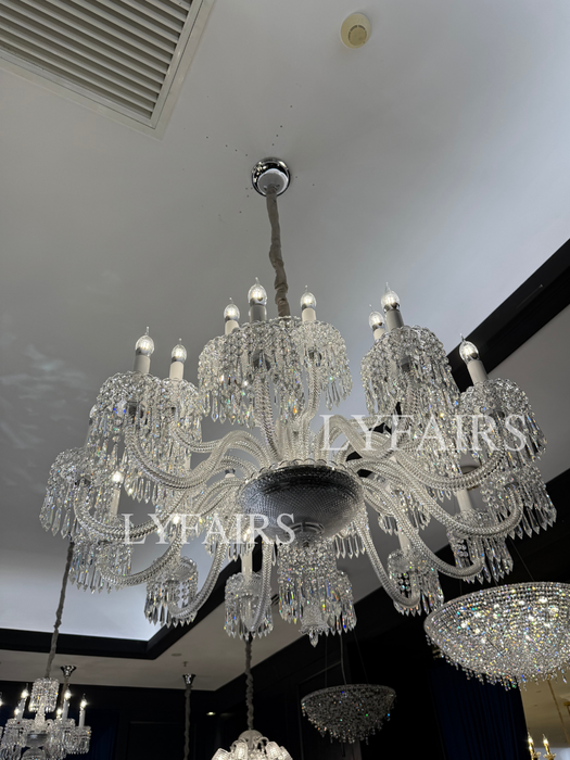Luxurious Classic Draped Crystal Chandelier
