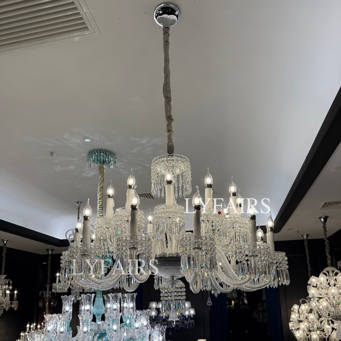 Luxurious Classic Draped Crystal Chandelier