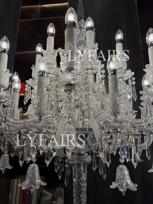 Luxury Candle Light Crystal Floor Lamp