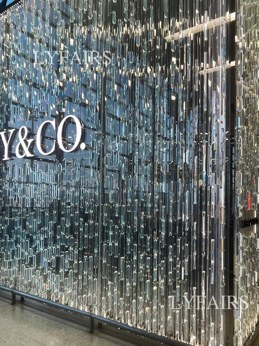 Luxury Crystal Rain Art Partition Wall