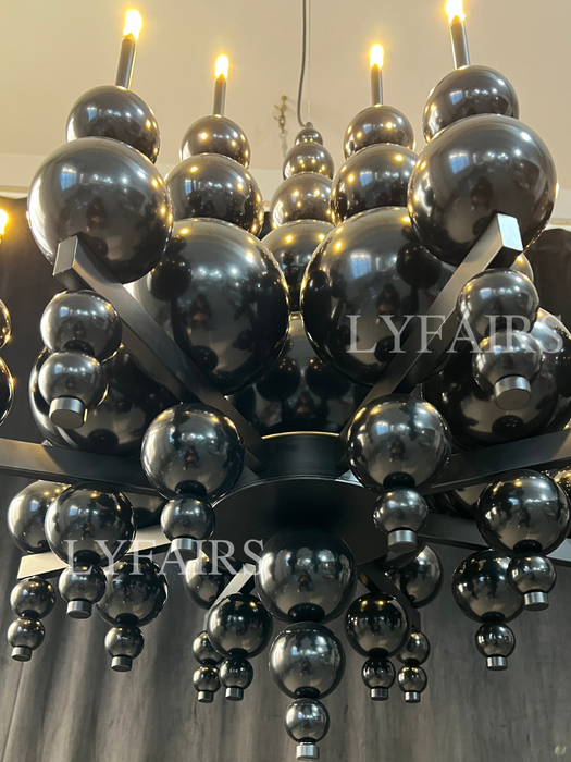 Lámpara de araña redonda/lineal creativa moderna minimalista para sala de estar/comedor