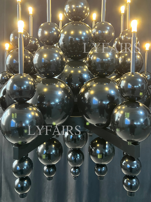 Lámpara de araña redonda/lineal creativa moderna minimalista para sala de estar/comedor