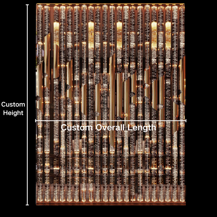 Modern Luxury Crystal Cylinder Partition