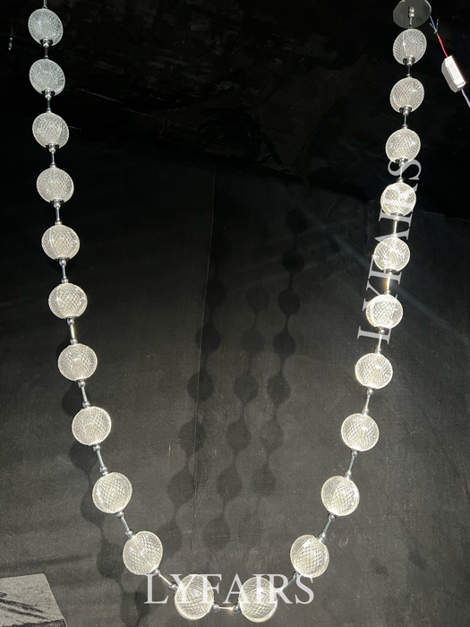 Modern Creative Acrylic Ball Necklace Chandelier for Living Room/Staircase/Foyer/Entryway