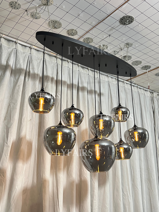 Lampada moderna in vetro, modelli di design, lampadario scandinavo per caffè/sala da pranzo/bar/tavolo