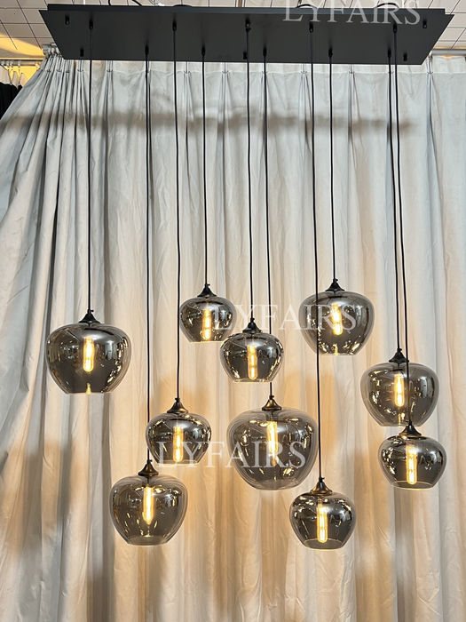 Lampada moderna in vetro, modelli di design, lampadario scandinavo per caffè/sala da pranzo/bar/tavolo