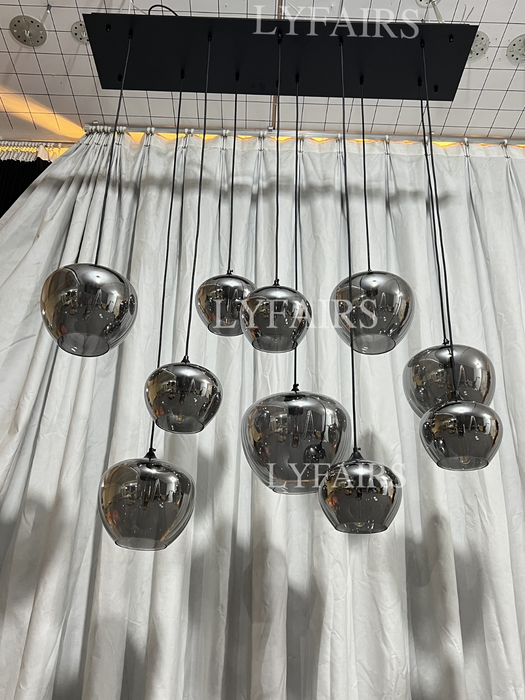 Lampada moderna in vetro, modelli di design, lampadario scandinavo per caffè/sala da pranzo/bar/tavolo