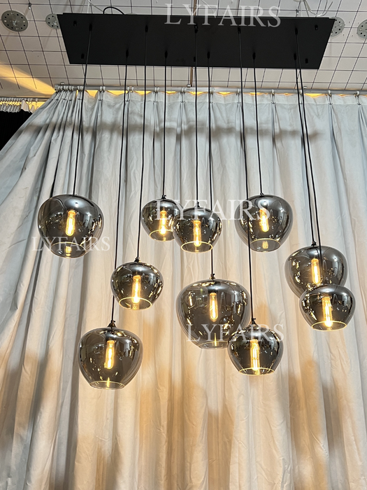 Lampada moderna in vetro, modelli di design, lampadario scandinavo per caffè/sala da pranzo/bar/tavolo