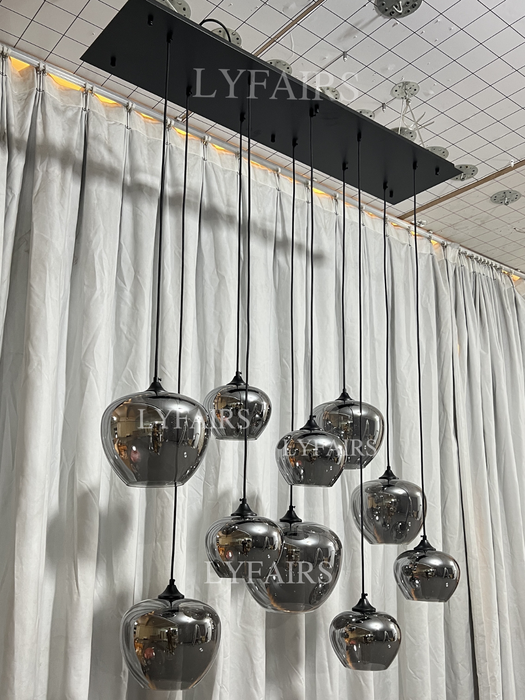 Lampada moderna in vetro, modelli di design, lampadario scandinavo per caffè/sala da pranzo/bar/tavolo