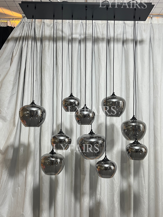 Lampada moderna in vetro, modelli di design, lampadario scandinavo per caffè/sala da pranzo/bar/tavolo