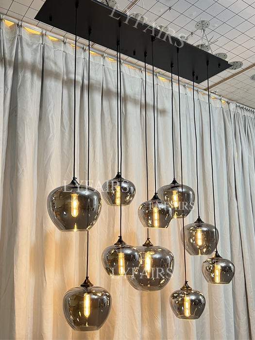 Lampada moderna in vetro, modelli di design, lampadario scandinavo per caffè/sala da pranzo/bar/tavolo